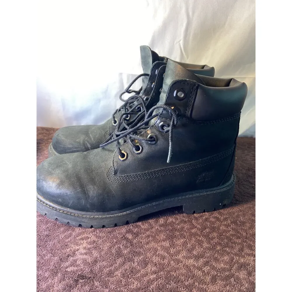 Timberland big kid‎ black hiking boots